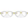 Cressi Marea JR Mask SIL Clear Yellow (Confezione da 2)