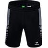 Erima Uomo Pantaloncini Worker Six Wings, Nero/Slate Grey, XL