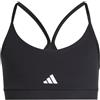 adidas Bambina Train Essentials Soft Touch Bra, Black/White, 11-12 Years