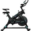 Cecotec Bicicletta Indoor DrumFit Indoor 23000 Kosmos Pro. Volante Inerzia 23 Kg, Resistenza Manuale, Tecnologia Dynamic Pro, Manubrio e Sella Sportivi, Display LCD