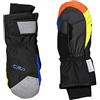 CMP - Muffole da sci in twill per bambini, Nero-Royal-Limeade, 4