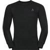 Odlo Intimo termico per uomo Active Warm a maniche lunghe I Maglia termica I Intimo termico da sci caldo con collo rotondo I Uomo