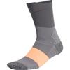 adidas Unisex - Adulto RUNxBOOST Sock 1PP, grey four/grey six/Lucid Orange, 45-48