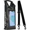 Pelican Marina Wasserdichter Roll-Top Dry Bag, Stealth Black 2l, 2L US, 2 litri