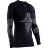 X-Bionic Energizer 4.0 Round Neck Long Sleeves Strato Base Camicia Funzionale, donna, opal Black/Arctic White, XS
