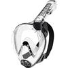 CRESSI Duke, Maschera Integrale Grande Visione Snorkeling con Tubo Dry Unisex Adulto, Nero (Clear/Black), M/L