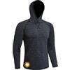 MEETWEE Maglietta Uomo Maniche Lunghe Cappuccio UPF 50+ Protezione Solare Camicia UV Estate Asciugatura Rapida Traspirante Leggera per Pesca Trekking Mare Spiaggia