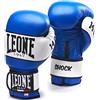 LEONE 1947 Shock Guanti Boxe, Unisex - Adulto, Blu, 10 OZ, GN047