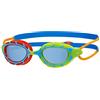 Zoggs Predator - Occhialini da Nuoto Unisex, Occhialini da Nuoto, Rosso/Verde/Blu/Arancione/Tinta, 6-14 Anni