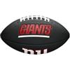 Wilson, Palla da football americano, Mini NFL Team Soft Touch, New York Giants, Per giocatori amatoriali, Nero, WTF1533BLXBNG