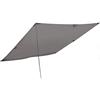 High Peak Tarp 2 Tenda a Vela, Unisex - Adulto, Grigio, 400 x 400 cm