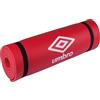 Umbro Tappetino da yoga, 190 x 58 x 1 cm, con cinghia per il trasporto, extra morbido e spesso 1 cm, antiscivolo, colore: rosso