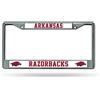 Rico Industries NCAA Chrome Plate Frame, FC360104, Arkansas Razorbacks, Taglia Unica