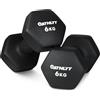 Athlyt Set di 2 manubri in neoprene, 2 x 6 kg, Nero - Fitness e allenamento a casa