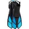 CRESSI Fins Bonete Translucent Azure S/M - Pinne da Nuoto Corte Regolabili per Adulti, con Fibbie Ultra Resistenti, Molto Leggere, Ideali per Viaggi, Azzurro Translucido, S/M