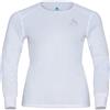 Odlo Active Warm Maglia Termica a Maniche Lunghe Girocollo da Donna | Base layer caldo girocollo, traspirante e antiodore per sci