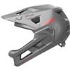 ABUS MTB-Helm YouDrop FF, Argento, Taglia S | Casco integrale per bambini e ragazzi, mentoniera rimovibile, per MTB, skatepark, downhill
