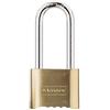 Master Lock 175EURDLH Lucchetto Certificato a Combinazione in Zinco massiccio con Finitura in Ottone, Oro, 10.7 x 5.1 x 2.4 cm