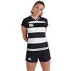 Canterbury Donna Maglia da Rugby Vapodri Evader Hooped | Tecnologia Vapodri | vestibilità Atletica Professionale | Resistente Maglia Tecnica da Rugby