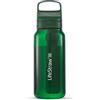 LifeStraw Go Series - Borraccia con filtro acqua senza BPA per viaggi e uso quotidiano. Rimuove batteri, parassiti e microplastiche, migliora il sapore, 1l, Terrace Green (verde)