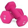 Yes4All Set Manubri Palestra in Neoprene Esagonale - Coppia di Pesi Palestra in Casa, Dumbbells Set