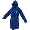 Inter F.C Accappatoio In Microspugna, Logo Nuovo, 100% Cotone, Taglia XL, Busta Salvaspazio, Prodotto Ufficiale, Blu, 50