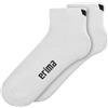 Erima Calze PERFORMANCE Confezione da 2 (8182602) Unisex - Bambini e ragazzi, bianco, 27-30