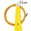 FFitness FSSJR17G SPEED JUMP ROPE CORDA DA SALTO REGOLABILE IN ACCIAIO | CROSSFIT FITNESS BOXE (Giallo)