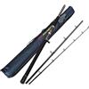 Fiblink Canne da pesca portatili in acqua salata offshore pesante da viaggio in grafite, per baitcasting, barca, jigging, pesca a traina, canne convenzionali con custodia per canna da pesca (6'/7'/8') (7
