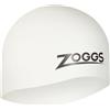Zoggs Cuffia da nuoto in silicone, unisex, facile da montare, colore bianco