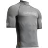 CRESSI dal 1946 - Sentinel Man - Rash Guard a Maniche Corte Protezione Solare UPF 50+ Quick Dry Nuoto Surf Immersioni Pesca Spiaggia Piscina e Sport Acquatici - Grigio/Bianco - Uomo M/3