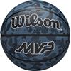 Wilson Pallone da Basket MVP CAMO, In Gomma Resistente per Tutte le Superfici, Presa e Controllo Migliorati, Colore Blu, Taglia 6