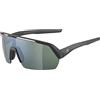 ALPINA Unisex - Adulti, TURBO HR Q-LITE occhiali sportivi, black matt/silver, One Size