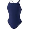 Speedo - Costume da Gara Endurance + Solido Flyback Training Tuta, Donna, 819016-434, New Navy, 30