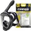 CRESSI Java Full Face Mask-Maschera Snorkeling Integrale Compact Fit Adulti-Nero/Nero L/XL