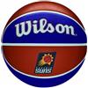 Wilson Pallone da Basket NBA TEAM TRIBUTE BSKT, Utilizzo Outdoor, Gomma, Misura 7, Marrone/Blu (Phoenix Suns)