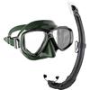 Cressi Perla Mare Premium, Scuba Maschera Snorkel Set, Prodotto in Italia Unisex-Adulto, Verde/Nero