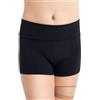 Capezio - Team Basic Boyshort con Cintura Pieghevole, Pantaloncini Donna