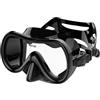 Seac Salina SLT, Maschera Subacquea per Uomo, Donna e Bambini in silicone, Ideale per Snorkeling, Nero, Narrow
