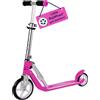 HUDORA Monopattino Little BigWheel - magenta - Monopattino in alluminio sicuro per bambini da 3 anni - Altezza regolabile e pieghevole, carico fino a 100kg - Monopattino stabile con grandi ruote