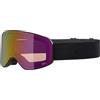 ALPINA FERNIE Q-LITE - Occhiali da sci a specchio per bambini, lenti OTG polarizzate, ideali per portatori di occhiali, con protezione UV al 100%, nero opaco