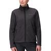 Marmot Donna Wm's Drop Line Jacket, Calda giacca in pile, zip integrale, traspirante e resistente al vento, impacchettabile, ottimo per escursionismo e sci, Black Heather, L