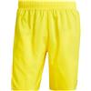 adidas Uomo Solid CLX Classic-Length Swim Shorts, Yellow/Black, L