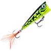 Rapala, Esca da pesca X-Light Pop, dimensioni: 4 cm/4,5 g, esca galleggiante per acqua dolce, profondità di nuoto: superficie, attrezzo da pesca in plastica, Lime Frog LF