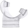 Cressi Mouthpiece Clear Gamma/Sigma - Boccaglio Originale per Aeratore/Snorkel Gamma e Sigma, Trasparente, Taglia Unica, Unisex Adulto