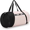 PUMA PUMHB|#Puma At Ess Barrel Bag Borsone, Donna, Puma White-Untamed, OSFA