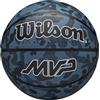 Wilson Pallone da Basket MVP CAMO, In Gomma Resistente per Tutte le Superfici, Presa e Controllo Migliorati, Colore Blu, Taglia 5