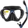 Cressi C/Set Big Eyes EV.Olution+Alpha Ultra Dry - Black/Blue/Clear