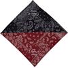 Fisura - Sciarpa collo donna originale all you need is love. Bandana multiuso per collo, testa o borsa beige e nero. 70 x 70 cm. Regalo da donna (Easy, paisley)