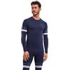 FALKE Maximum Warm Trend Round Neck M L/s Sh filo funzionale asciugatura rapida 1 pezzo, Maglia Uomo, Blu Space Blue 6116, S
